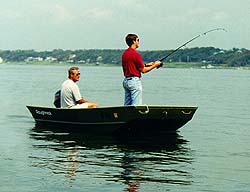 Men Fishing on Oyster Reef